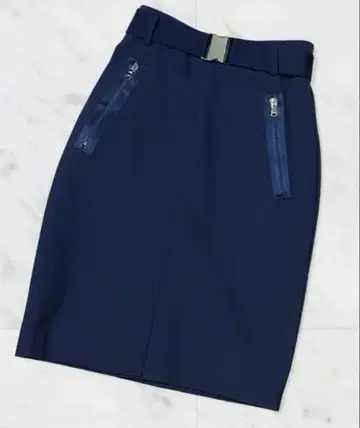 HugoBoss 휴고보스 네이비 타이트 스커트 사이드 포켓 포함