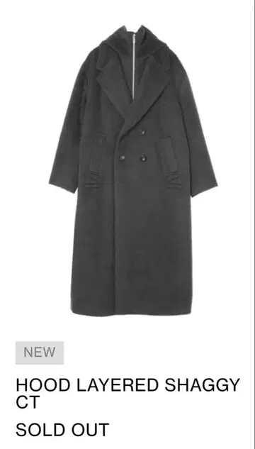 [ 2025AW 완판템 ] HOOD LAYERED SHAGGY CT