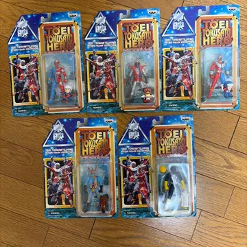 미개봉! 도에이 특촬물 영웅 액션 피규어 전 5종 썬더맨 키카이다