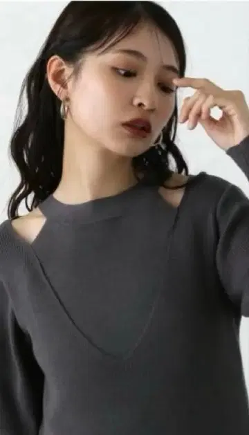 N.Natural Beauty Basic 암홀 니트 원피스