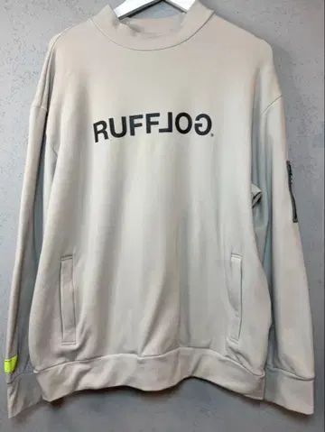 RUFFLOG 라프로그 하프 집 스웨트셔츠 베이지