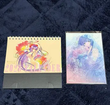 얼굴 없는 달 마츠요이의 쌍둥이 동백 클라우드 펀딩 탁상 달력 엽서