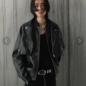 [ HARE ] 가죽 도킹 블루종 [ UNDERGROUND MODE ]