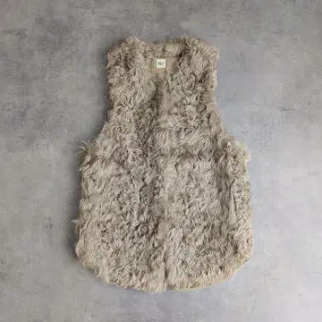 론 헤르만 양가죽 퍼 베스트 컬리 퍼