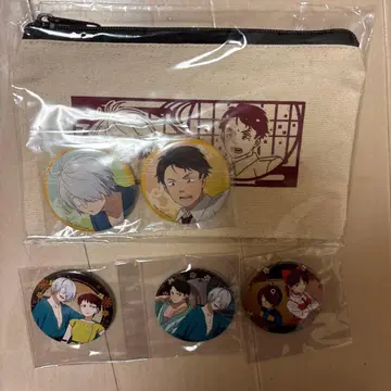 영화 게게게의 수수께끼 특전 캔 배지 캔버스 플랫 파우치