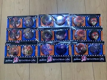 주토피아 Happy 복권 J상 캔뱃지 8종 세트