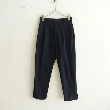 Spick and Span 린넨 라이크 테이퍼드 팬츠 네이비 34