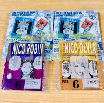 원피스 베이스샵 제일복권 아크릴 블록 로빈 올비아
