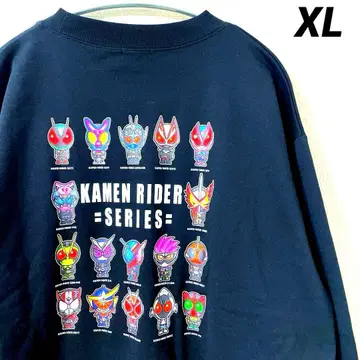 새상품 반다이 가면라이더 맨투맨 집합 프린트 XL