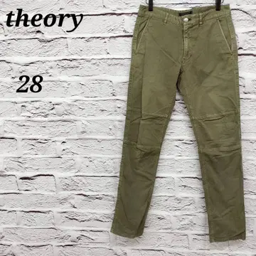 띠어리 [ 28 ] 스키니 데님 팬츠 컬러 데님 카키