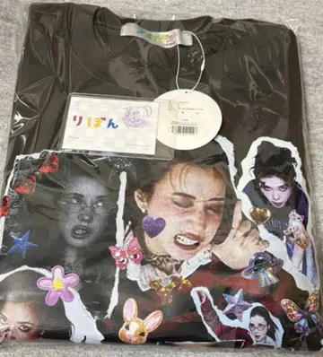 RE.RIISA 콜라주 맨투맨 (블랙)