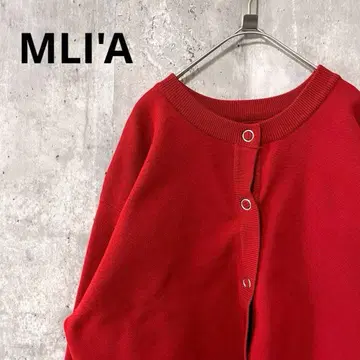 MLI'A 크롭 기장 심플 가디건 루즈핏 귀여운 여성스러운 고급스러운