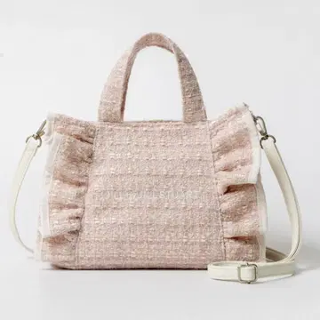 [ 미사용 새상품 ] 질바이 질스튜어트 트위드 프릴 백