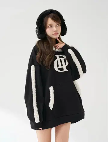 Darich DD 보아 후드티 BLK