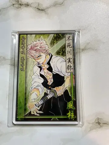 귀멸의 칼날 시나즈가와 사네미 스탯 카드