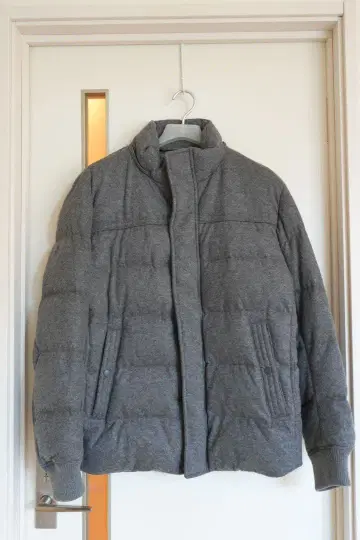 유니클로 다운 자켓 그레이 남성용 XL