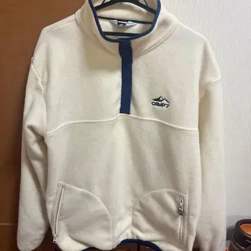 CAMP 하프 지퍼 플리스 자켓 M 사이즈 크림