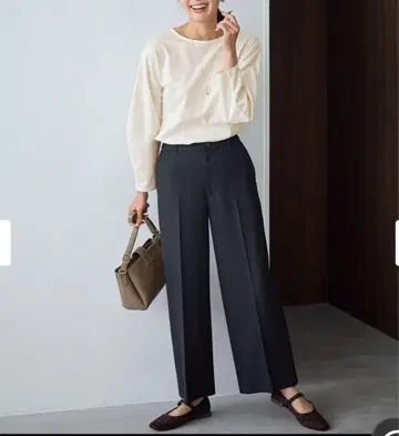 any FAM 멀티 기능 스트레치 와이드 팬츠 사이즈 4