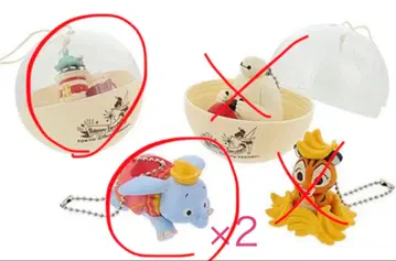 도쿄 디즈니 리조트 캡슐 토이 3개 세트