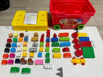 새상품급 호빵맨 첫 블록 웨건