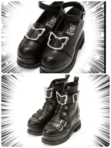 쿠로미 버클 달린 숏부츠 & 펌프스