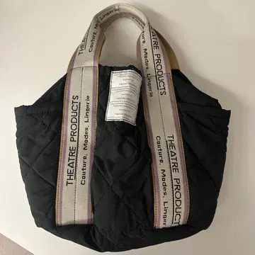 극장 프로덕츠 별주 자카드 테이프 퀼팅 버킷 토트