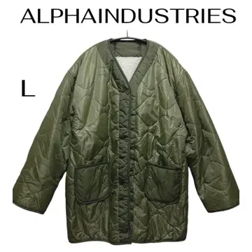 [ ALPHA INDUSTRIES ] 퀼트 보아 라이너 코트 L 리버서블