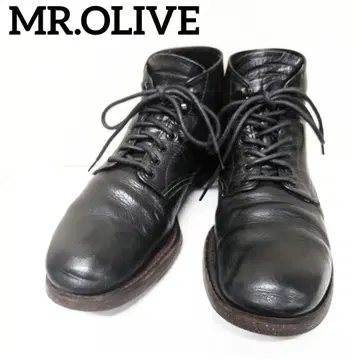 미스터 올리브 MR.OLIVE 레이스업 워크 부츠 가죽 신발