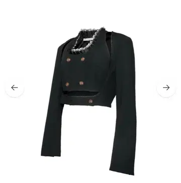 THEREDTHREAD S 레이스 트리밍 수트 블랙 프리