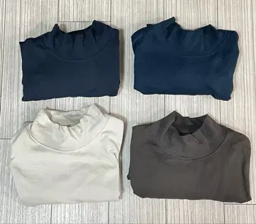 유니클로 UNIQLO 브러쉬드 모크넥T 셔츠 세트 판매 묶음 판매