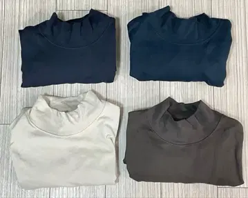 유니클로 UNIQLO 브러쉬드 모크넥 T셔츠 세트 L 사이즈