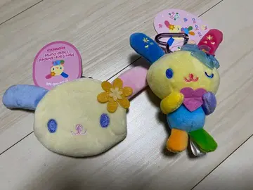 새상품 2개 세트 우사하나 캐릭터 복주머니 카라비너 포함 마스코트 산리오