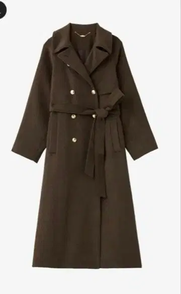 [ 새상품 ] many way 울 롱 트렌치코트 폴로 라 브라운