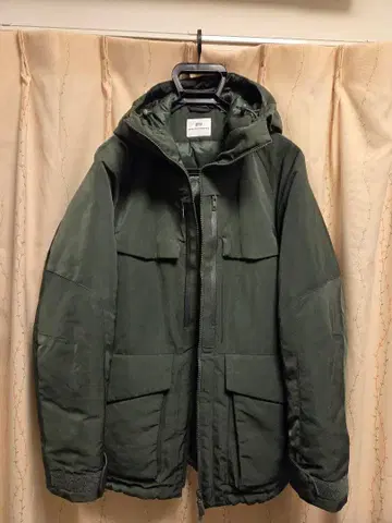 유니클로 White Mountaineering 하이브리드 다운 후드티 L