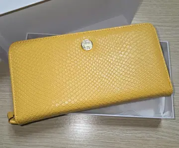 엔기야 뱀 무늬 지퍼 장지갑