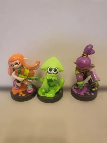 스플래툰 피규어 3체 세트 amiibo