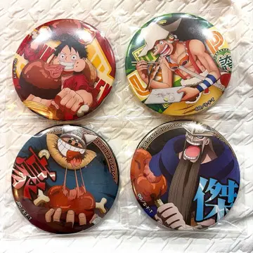 원피스  캔뱃지 GOURMET 루피 우솝 드로이 블로기