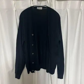 JOHN SMEDLEY 블랙 가디건 L