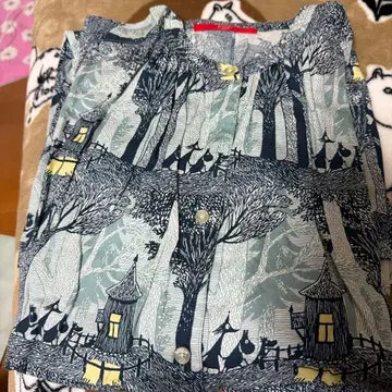 graniph 무민 긴팔 롱 셔츠