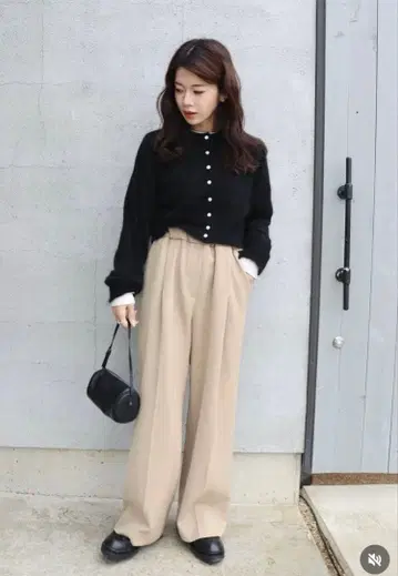 epa kid mohair mini cardigan'BLK'