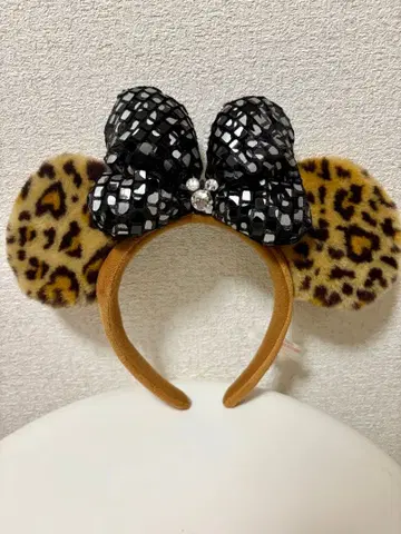 레오파드 무늬 머리띠 헤이세이 갸루