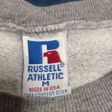 RUSSELL 앞V 맨투맨 90s USA제