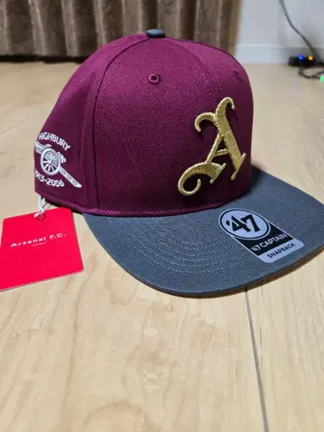 아스날 F.C. 야구 모자 버건디