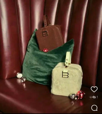 bibiy.B. FUR BOX BAG mint