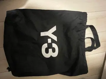 Y-3 드로우 스트링 백 블랙