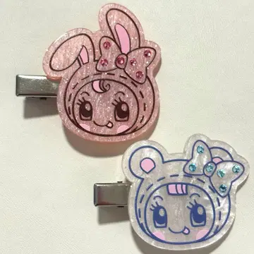 메조피아노 베리에짱 블루베리에짱 앞머리 클립 2세트