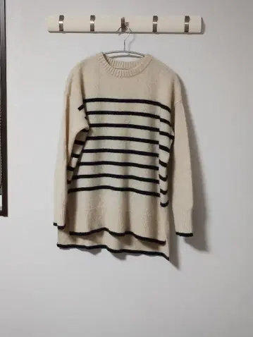 PRIORITY 보더 긴팔 모 100% 새상품급