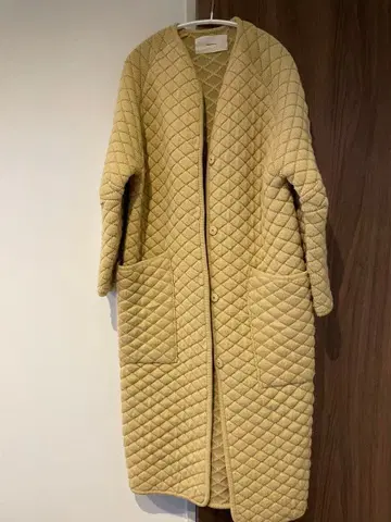 todayful 퀼팅 롱 가디건