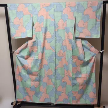 순수 실크  이중 기모노 3800엔