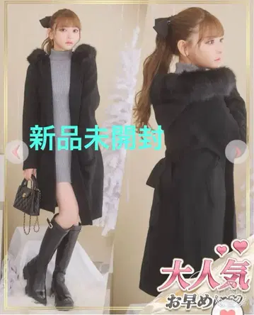 Lady 퍼 니트 코트 미개봉 새상품 Msize